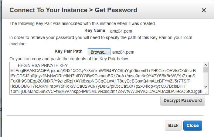 click Decrypt Password