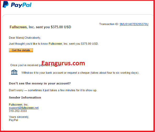 Payment Proof FullScreen
