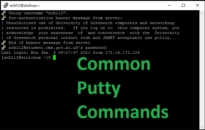 putty exe command line arguments