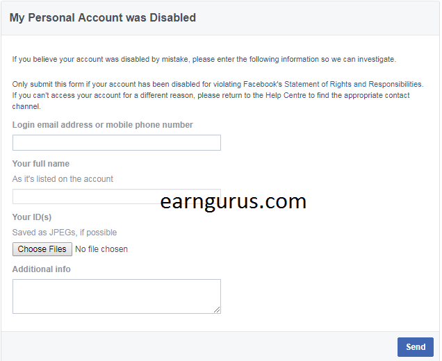 Unblock Disabled Facebook Account By Using Fake Id proof