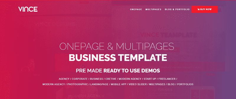 Multipurpose One Page Joomla Template 