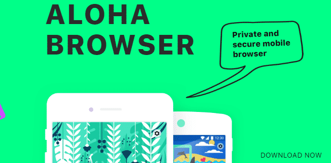 Aloha Browser with vpn