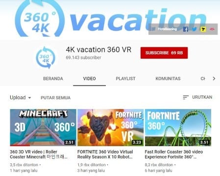 4K vacation 360 VR 