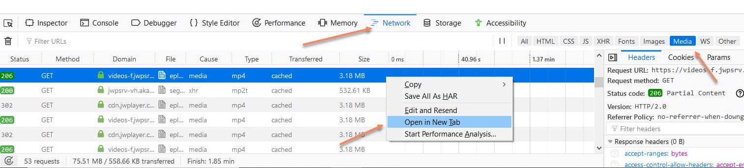 how to download from jw player videos