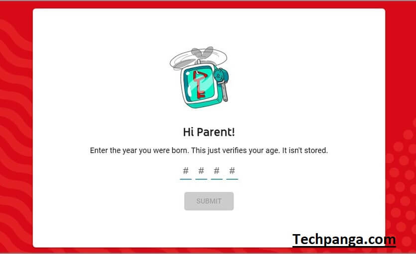 enter your birth year as a parent