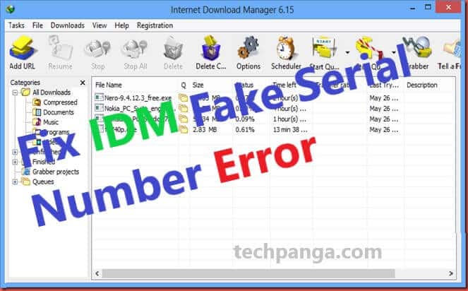 idm registered with fake serial number