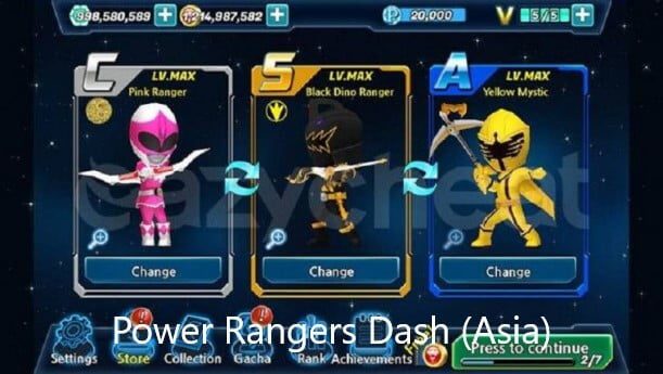 free power rangers games