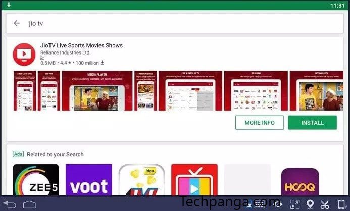 jio tv app for pc