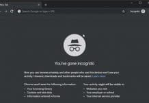 incognito browsing chrome
