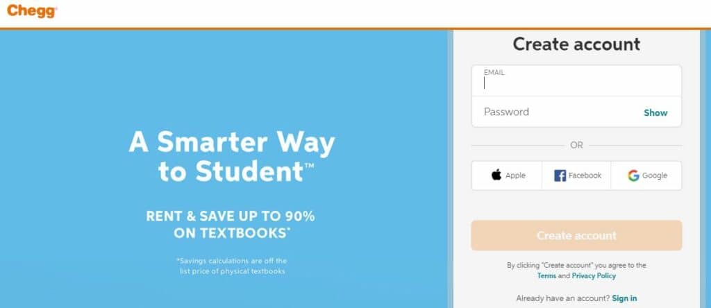 chegg trial book