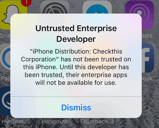 Untrusted Enterprise Developer.