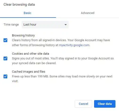clean your browser Fix Netflix Error Code