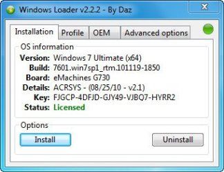 windows 7 loader for activate windows 7