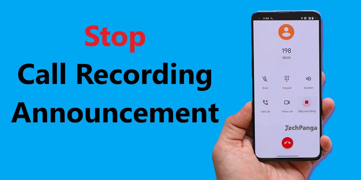 Stop Call Recording Announcement