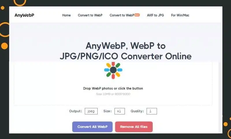 AnyWebP Tutorial: Convert JPG to WebP Online and Offline