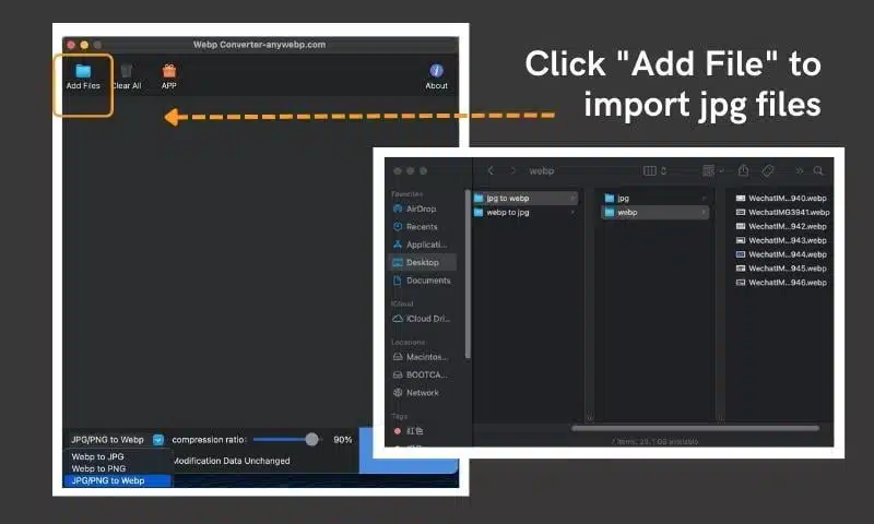 AnyWebP Tutorial: Convert JPG to WebP Online and Offline