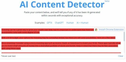 Best AI Content Checker Online copyleaks result