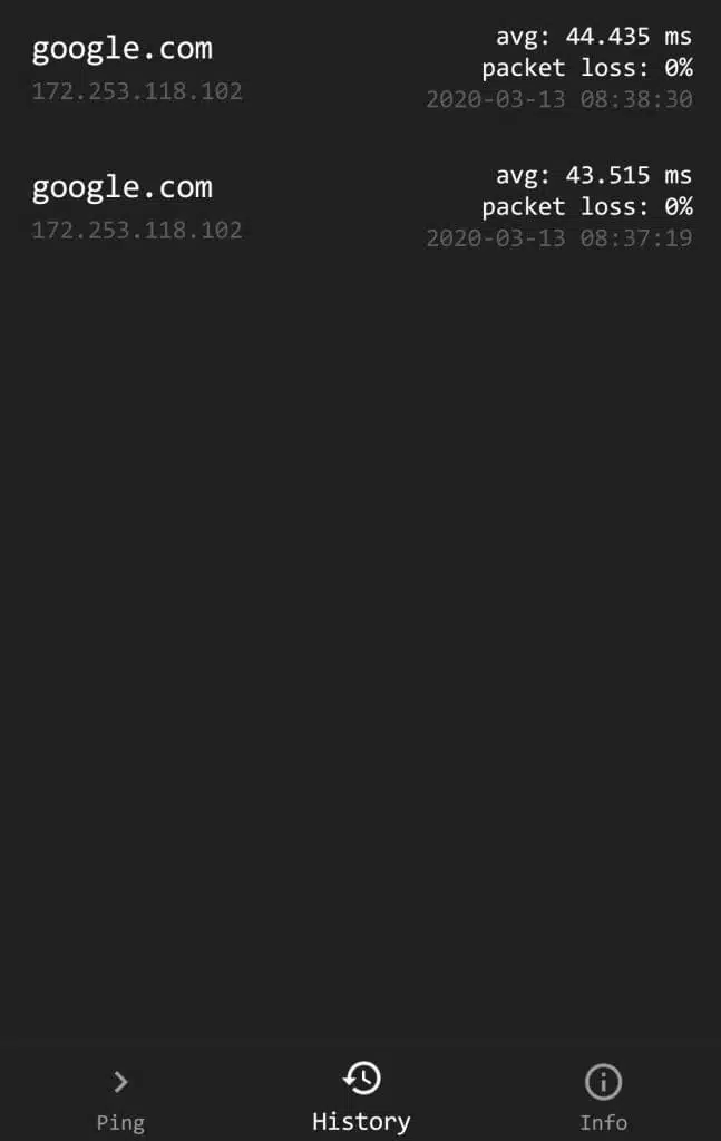 internet check by ping google