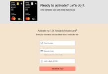 Activate TJX Rewards Mastercard at activate.tjxrewards.com