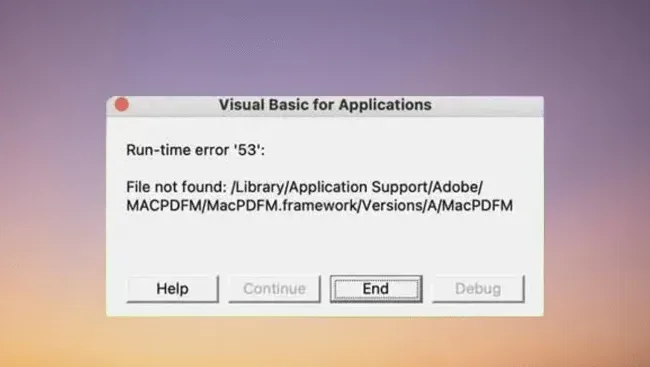 Fix Runtime Error 53 with Word, Excel, Powerpoint on macOS