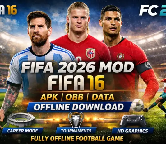 FIFA 2026 Mod FIFA 16 APK OBB Data Offline Download