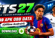 Download First Touch Soccer 2027 (FTS 27) Mod APK OBB Data (Offline Android)