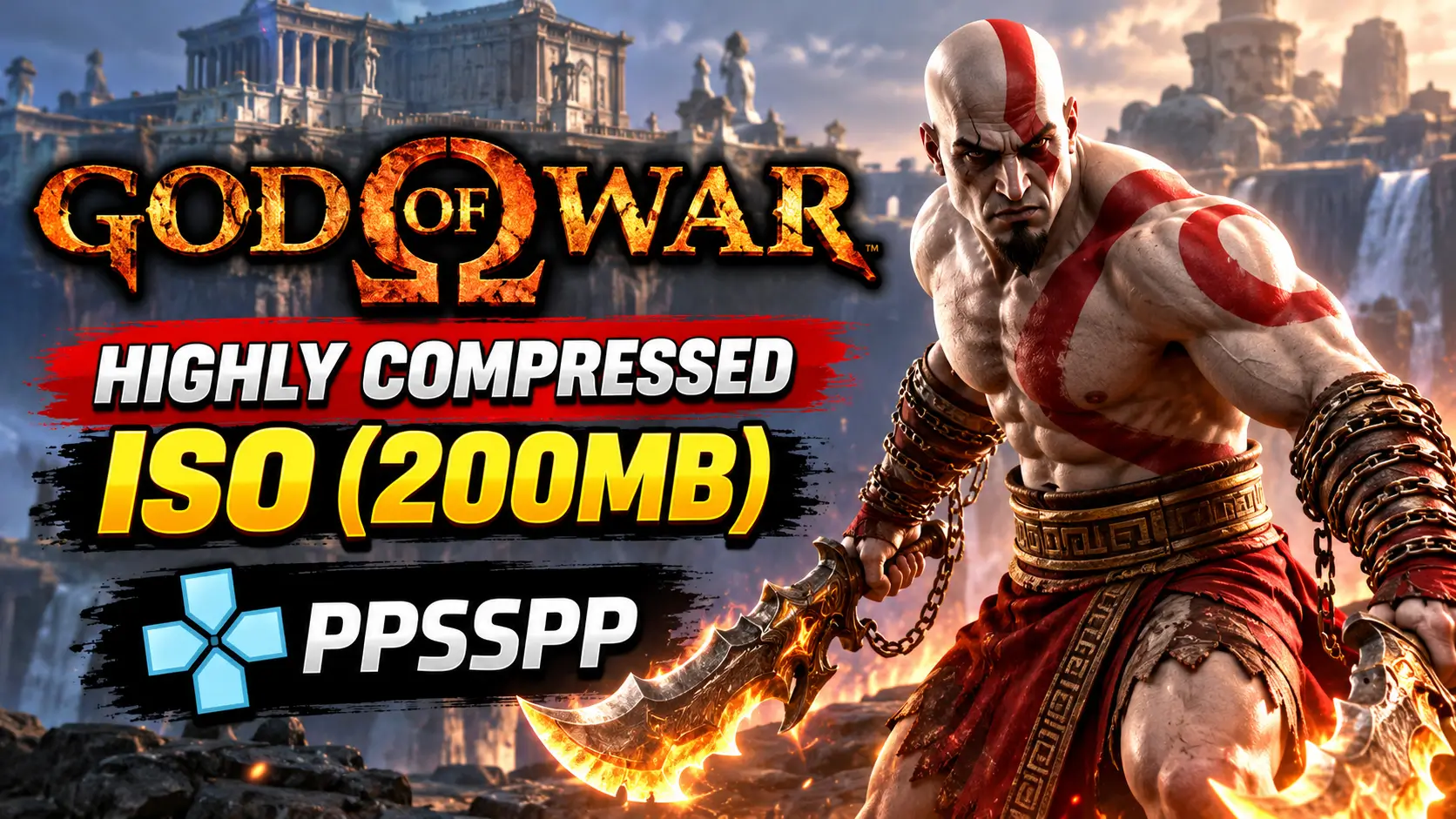 God Of War 1 Highly Compressed ISO (200MB) PPSSPP